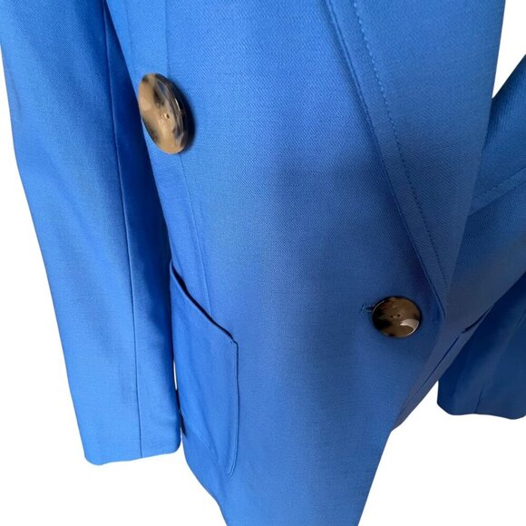 Banana Republic xHARBISON Blue Wool Blazer Size 12 - Picture 8 of 15